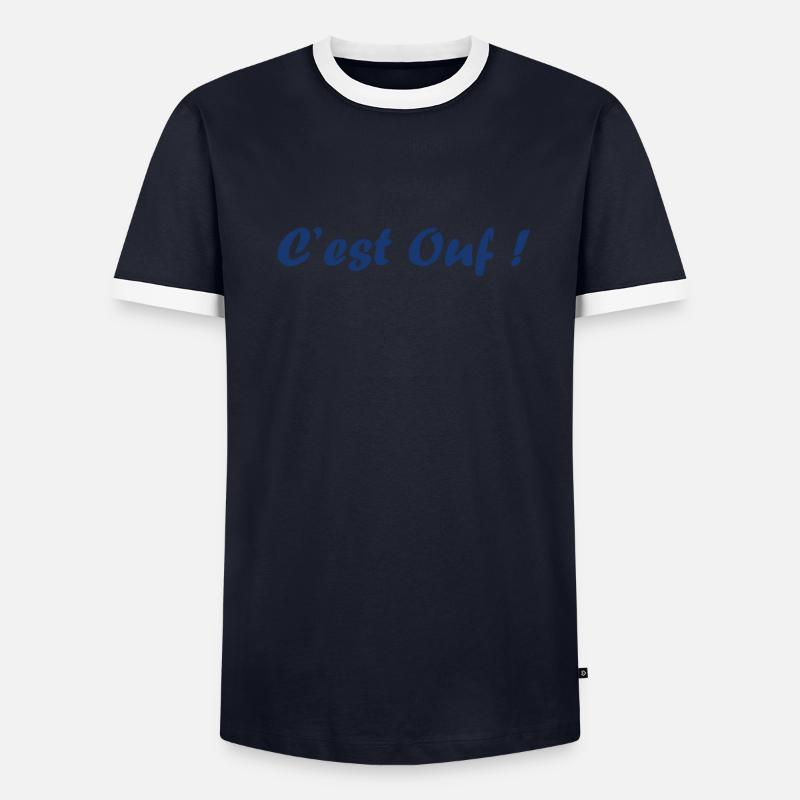 C'est ouf T-shirt contrasté Homme