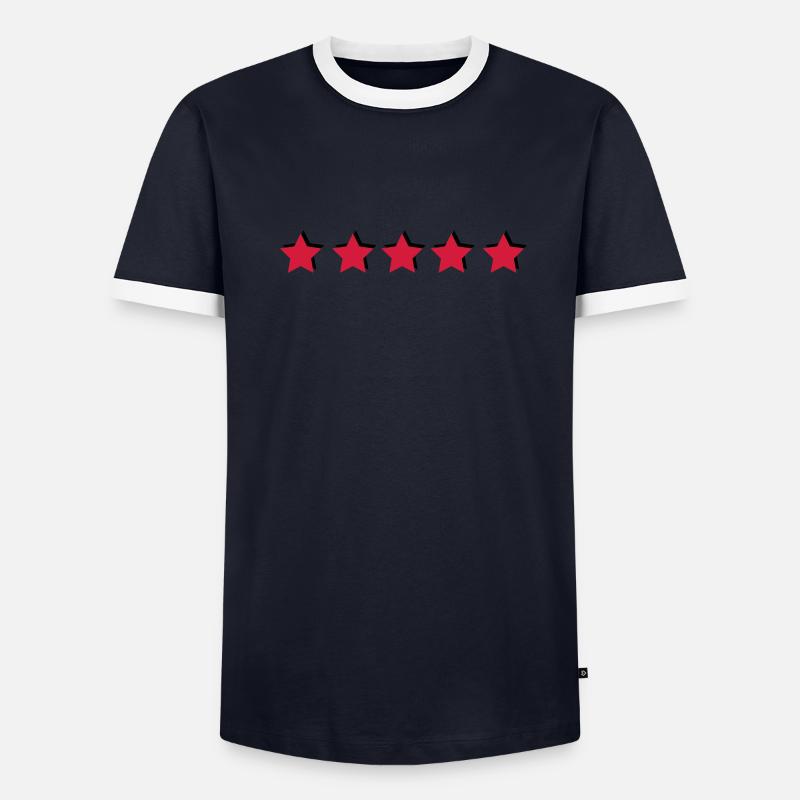 étoiles T-shirt contrasté Homme