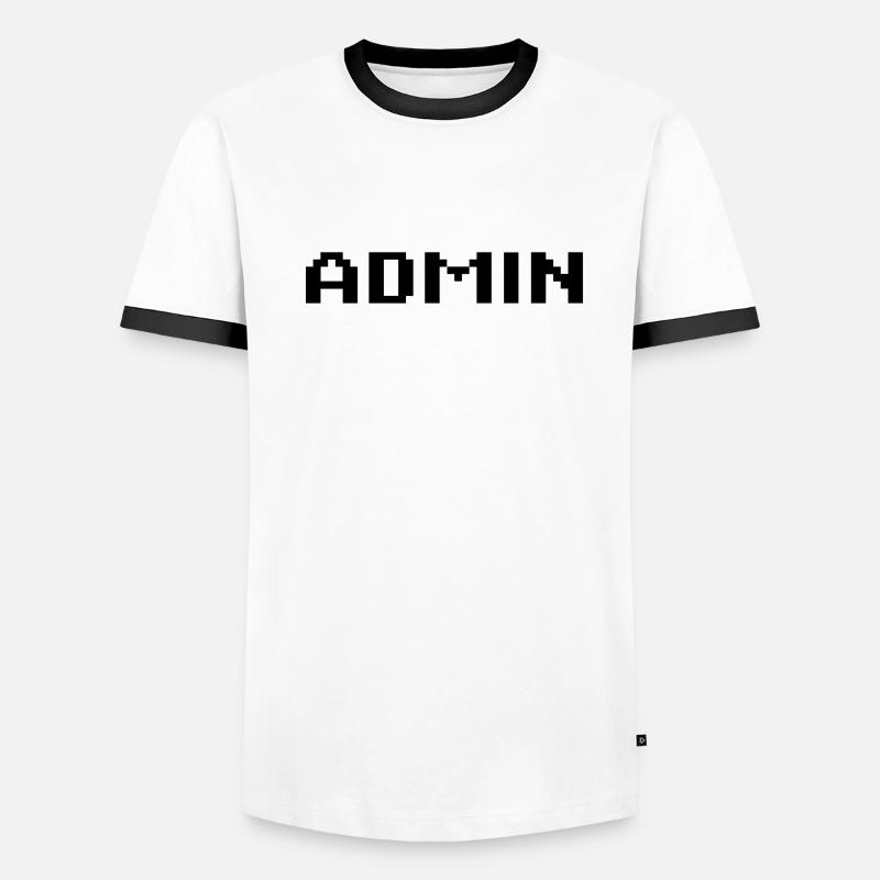 admin Männer Kontrast-T-Shirt