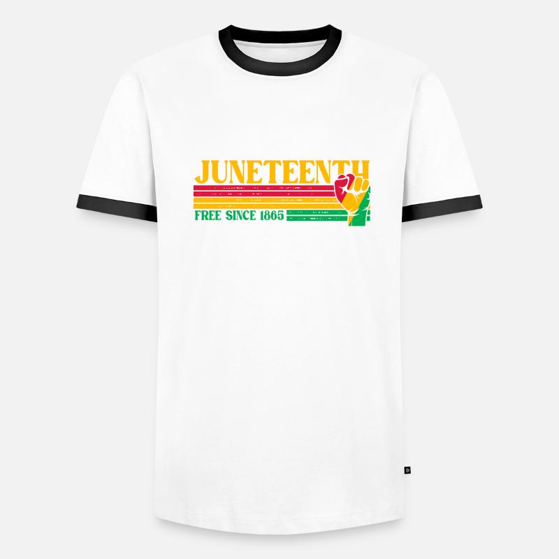 Juneteenth T-shirt contrasté Homme