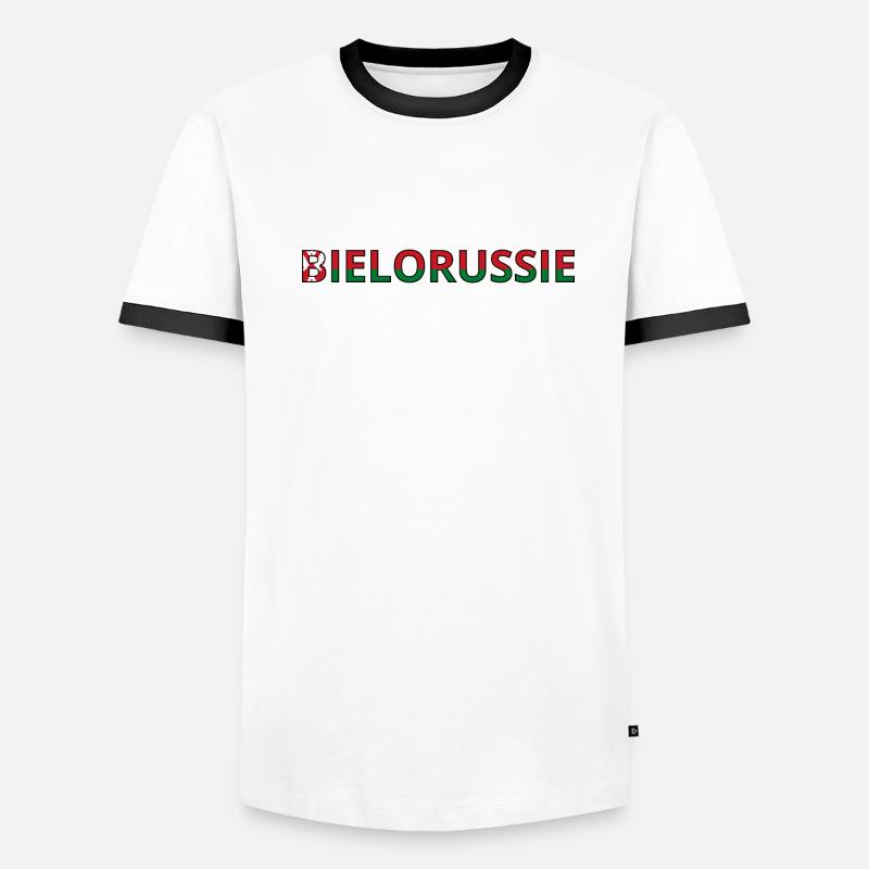 Drapeau Biélorussie T-shirt contrasté Homme