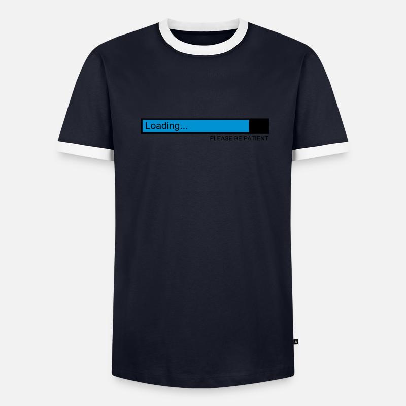 loading / loading bar / pc / download Men's Ringer Shirt