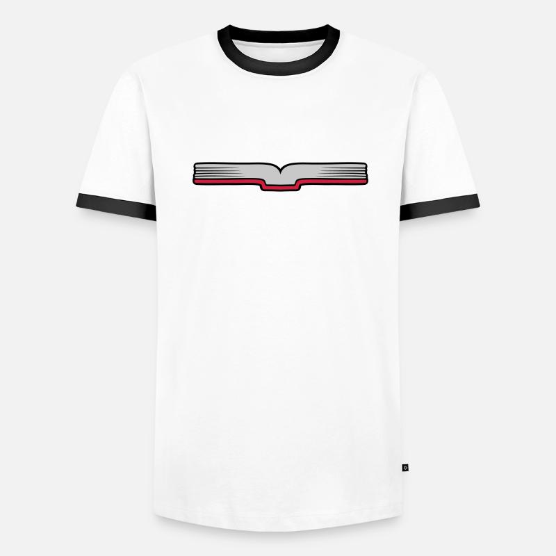 Open book Pages open Men's Ringer Shirt