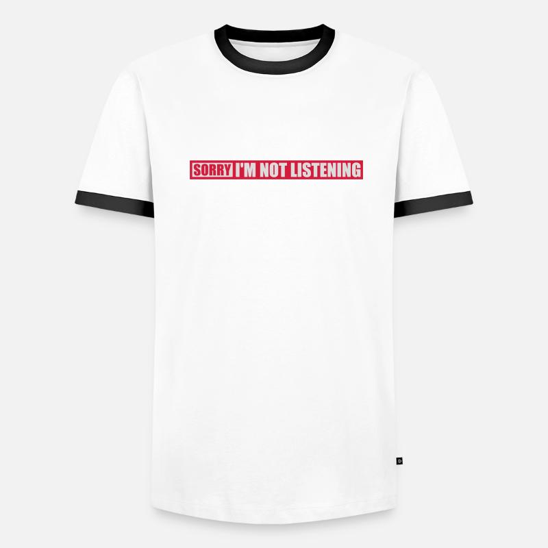 désolé de ne pas écouter T-shirt contrasté Homme