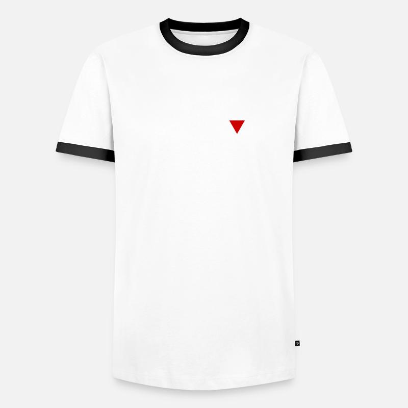 différents triangles T-shirt contrasté Homme