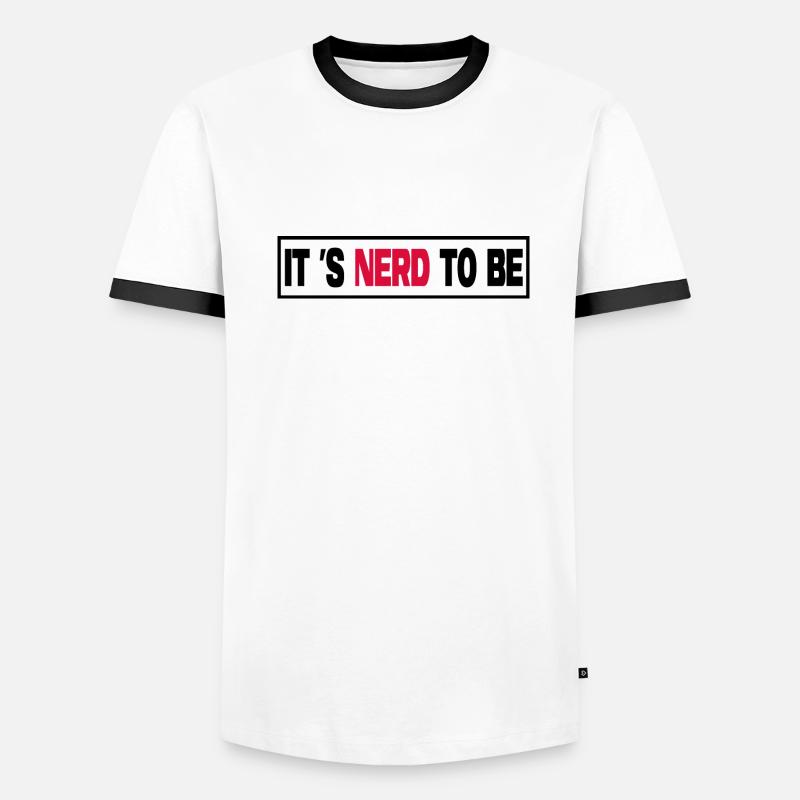 nerd administrator IT abteilung computerfreak Männer Kontrast-T-Shirt