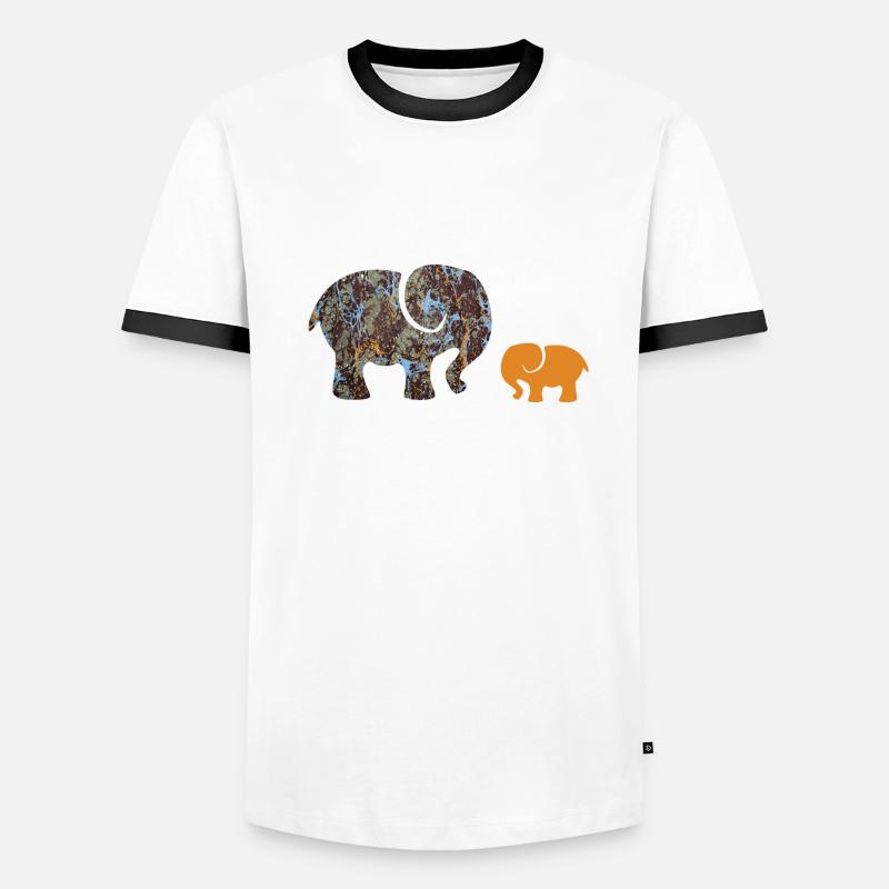 elefant e 85 T-shirt contrasté Homme