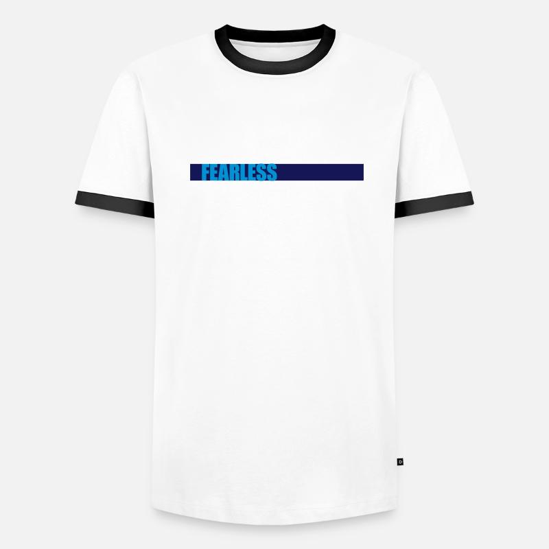 Conception de citation de texte intrépide T-shirt contrasté Homme
