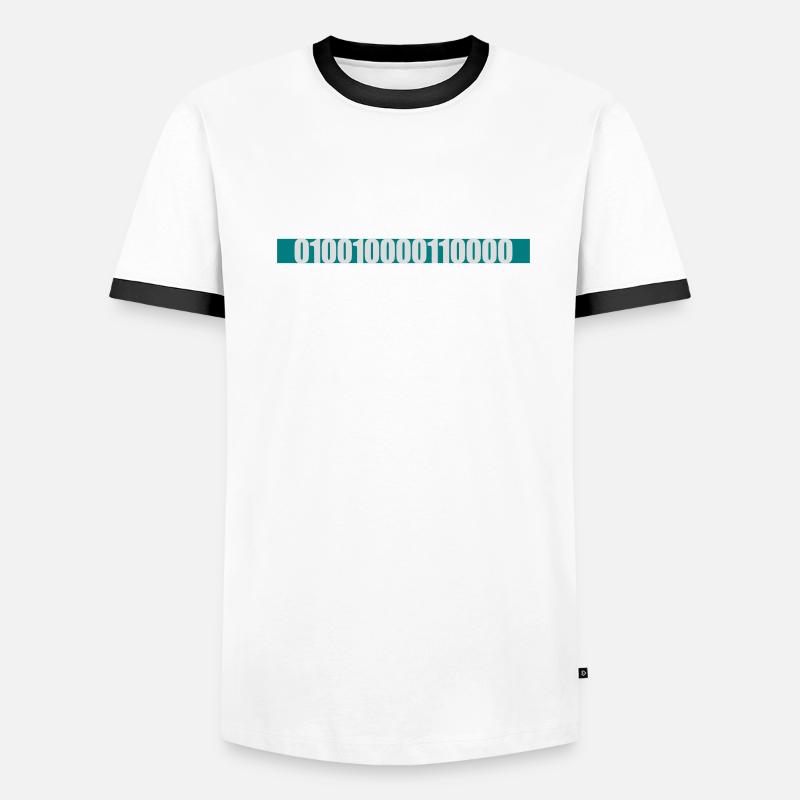 Langage de programme de code binaire T-shirt contrasté Homme