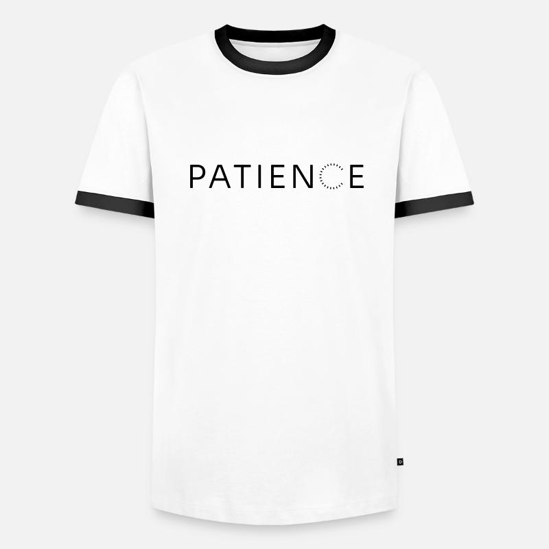 GEDULD Männer Kontrast-T-Shirt