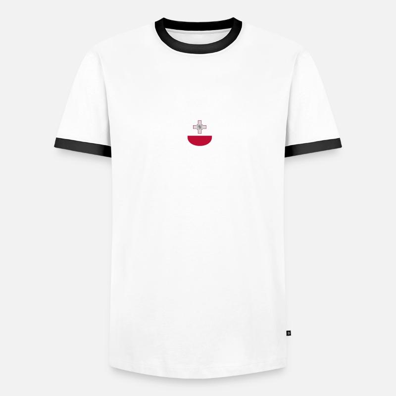 T-shirt Malte – Pour les fans de l’île T-shirt contrasté Homme
