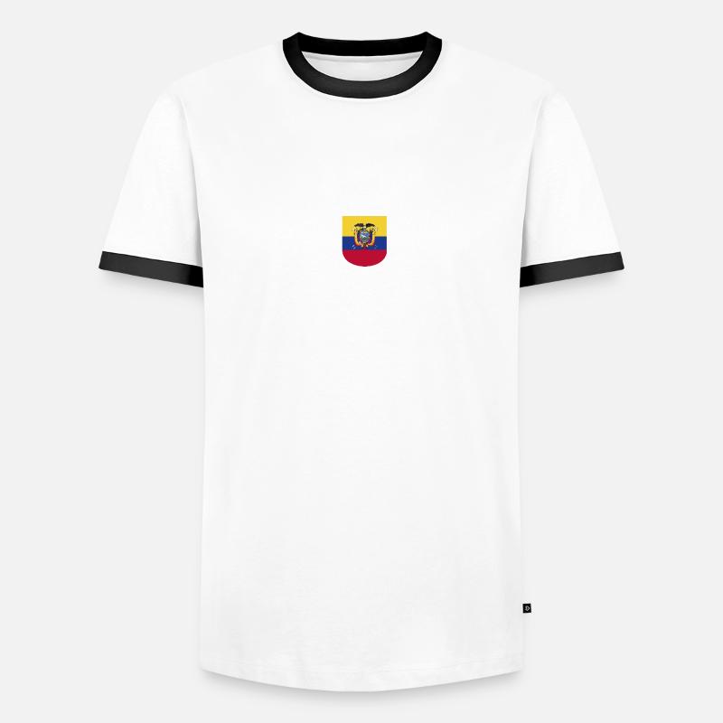 Ecuador Fans T-Shirt Design Männer Kontrast-T-Shirt