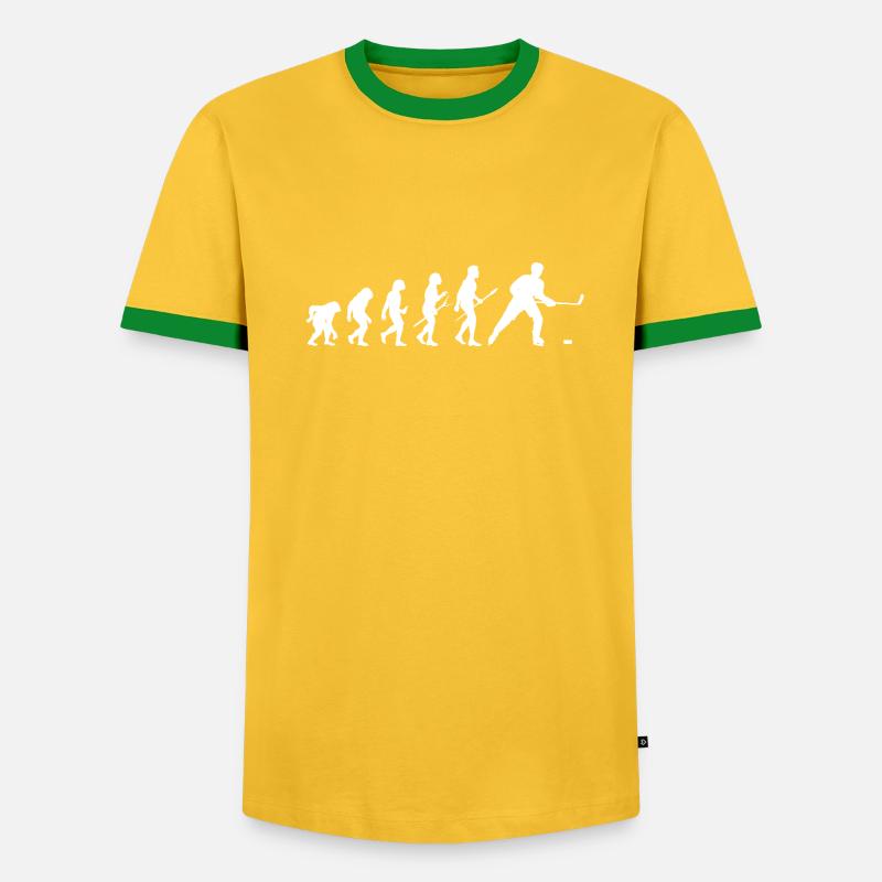 Eishockeyspieler Evolution Eishockey - Männer Kontrast-T-Shirt - undefined