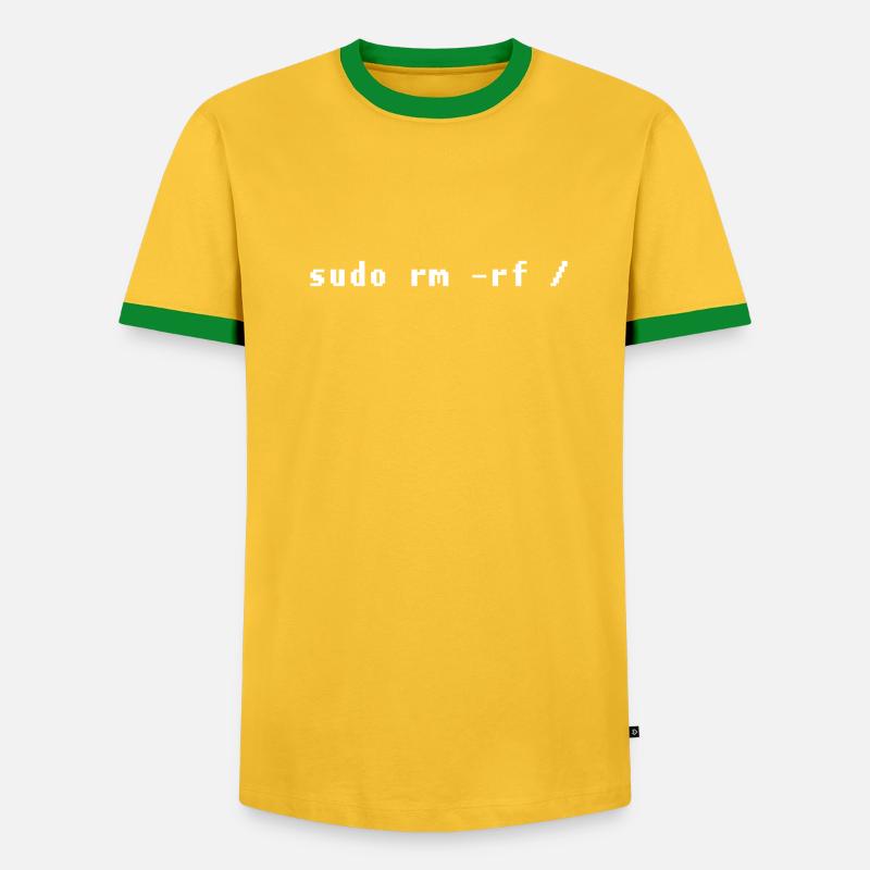 Conception drôle d'admin de Linux - T-shirt contrasté Homme - undefined