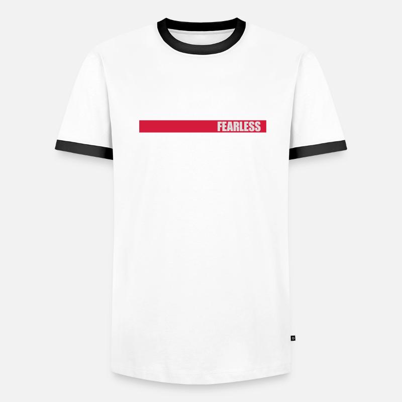 Conception de citation de texte intrépide T-shirt contrasté Homme
