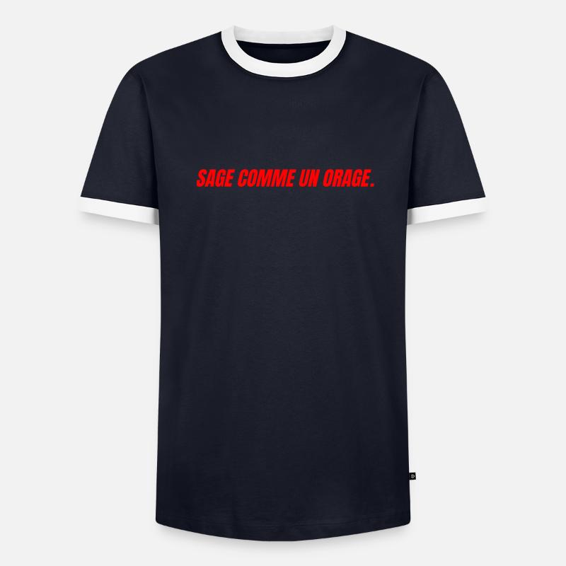 sage comme un orage T-shirt contrasté Homme