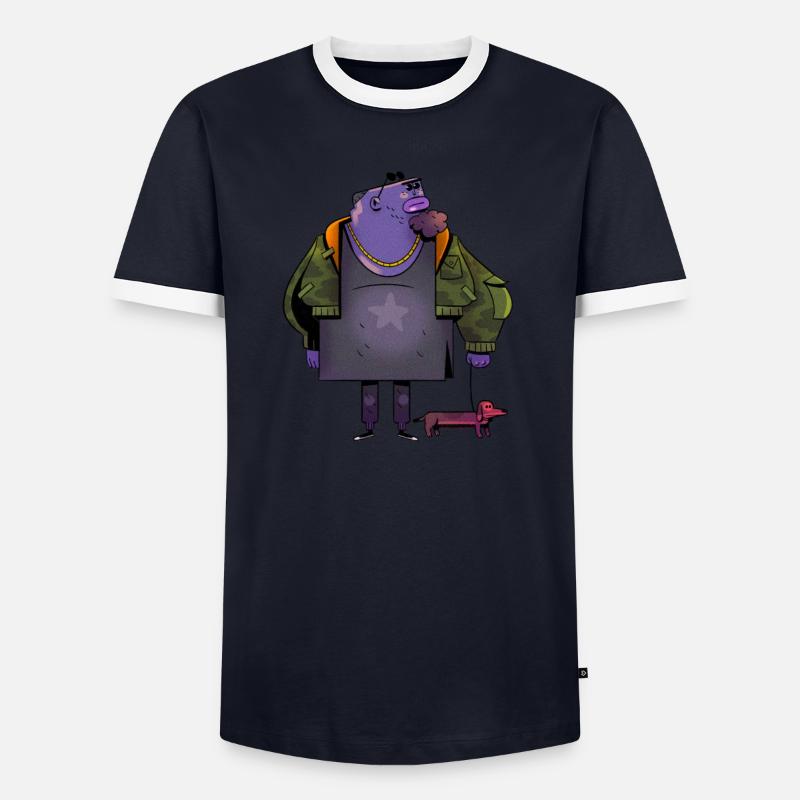 Mec 1 T-shirt contrasté Homme