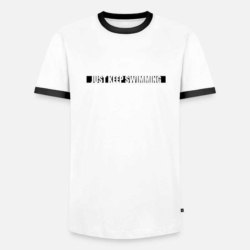 Continuez simplement à nager T-shirt contrasté Homme