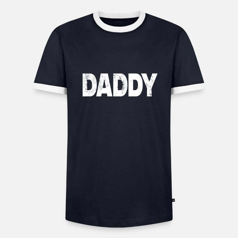 Daddy Papa Vater Männer Kontrast-T-Shirt