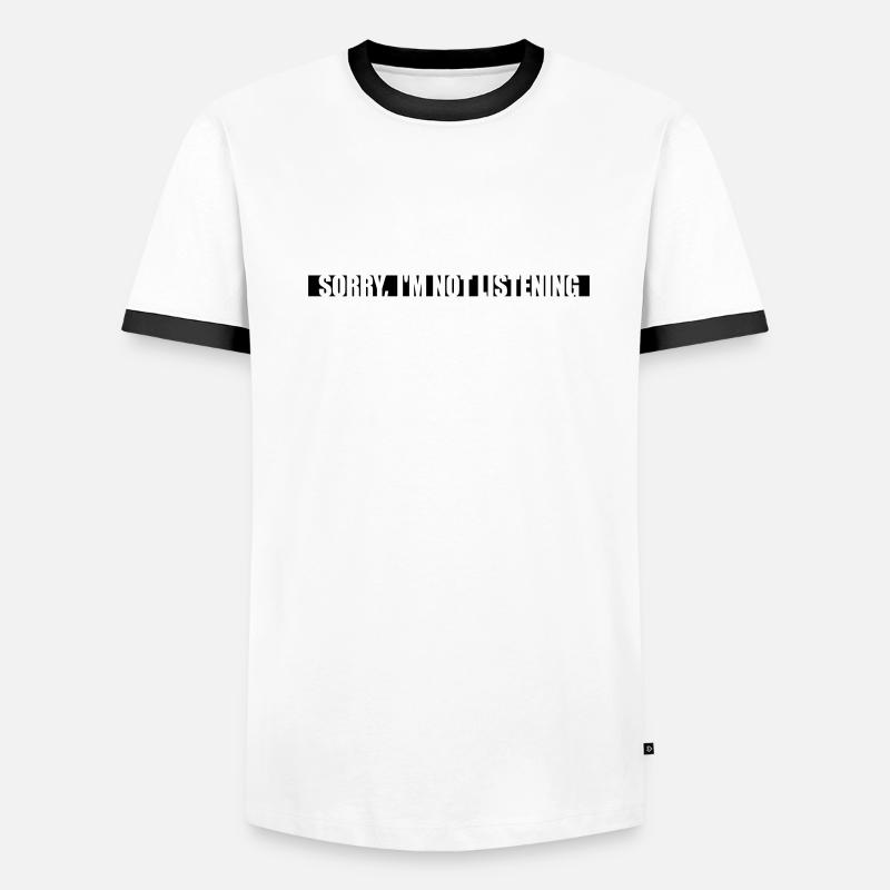 désolé de ne pas écouter T-shirt contrasté Homme