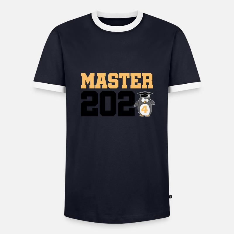 Master 2024 Diplôme de Master Diplômé T-shirt contrasté Homme