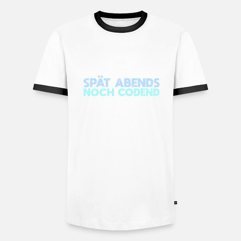 Spät Abends, Noch Codend Männer Kontrast-T-Shirt