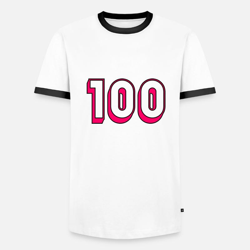 100. 100 JAHRE. 100-jähriges Jubiläum. GEBURTSTAG 100 Männer Kontrast-T-Shirt