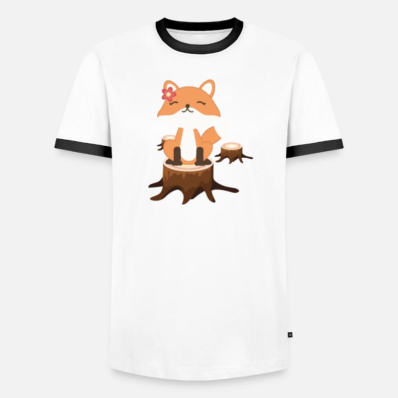Renard T-shirt contrasté Homme