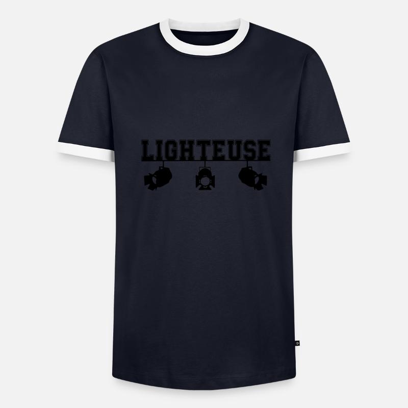 lighteuse T-shirt contrasté Homme