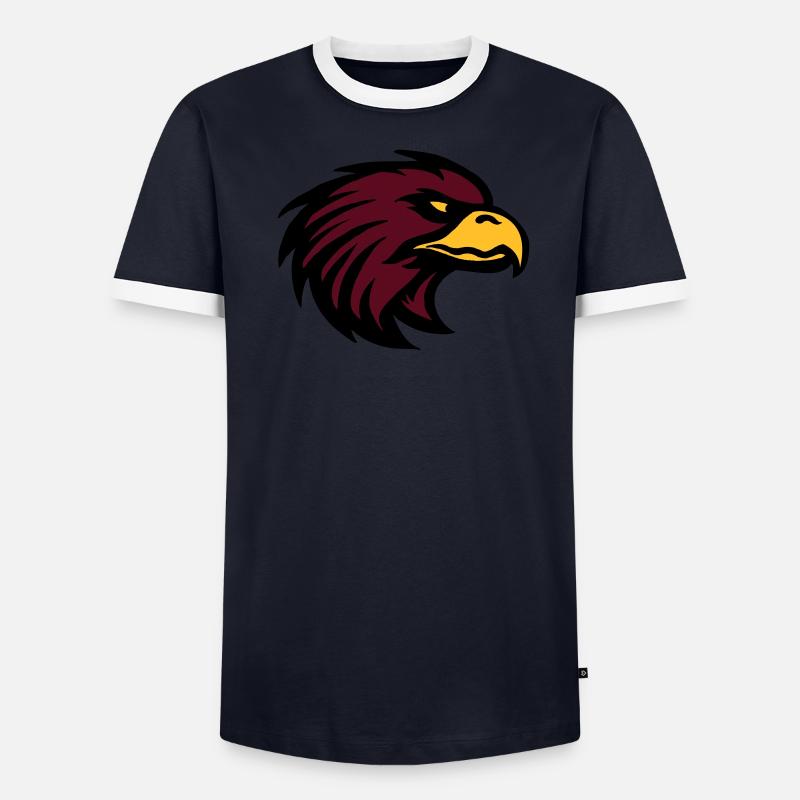 Eagle de Männer Kontrast-T-Shirt