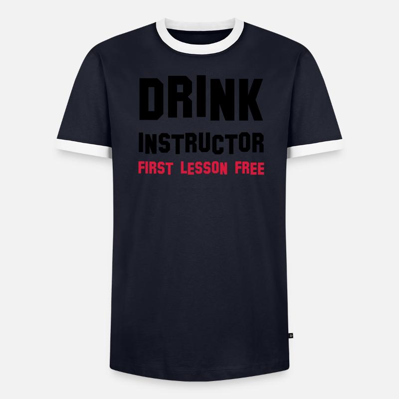 drink instructor T-shirt contrasté Homme