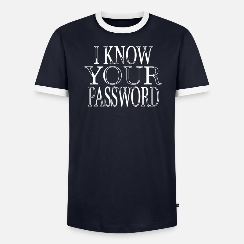 anonymous mask computer freak present computer - Männer Kontrast-T-Shirt -