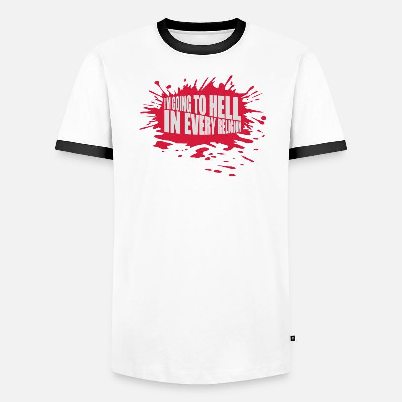 in going to hell Men's Ringer Shirt