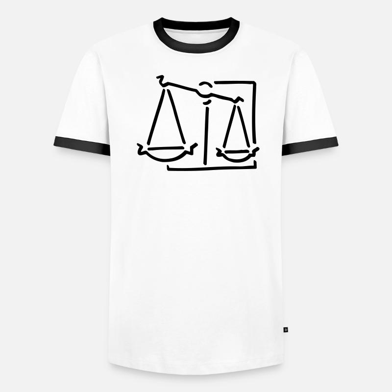 Zodiac horizontal Men's Ringer Shirt