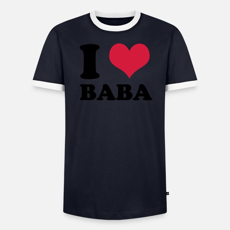 j'aime baba T-shirt contrasté Homme