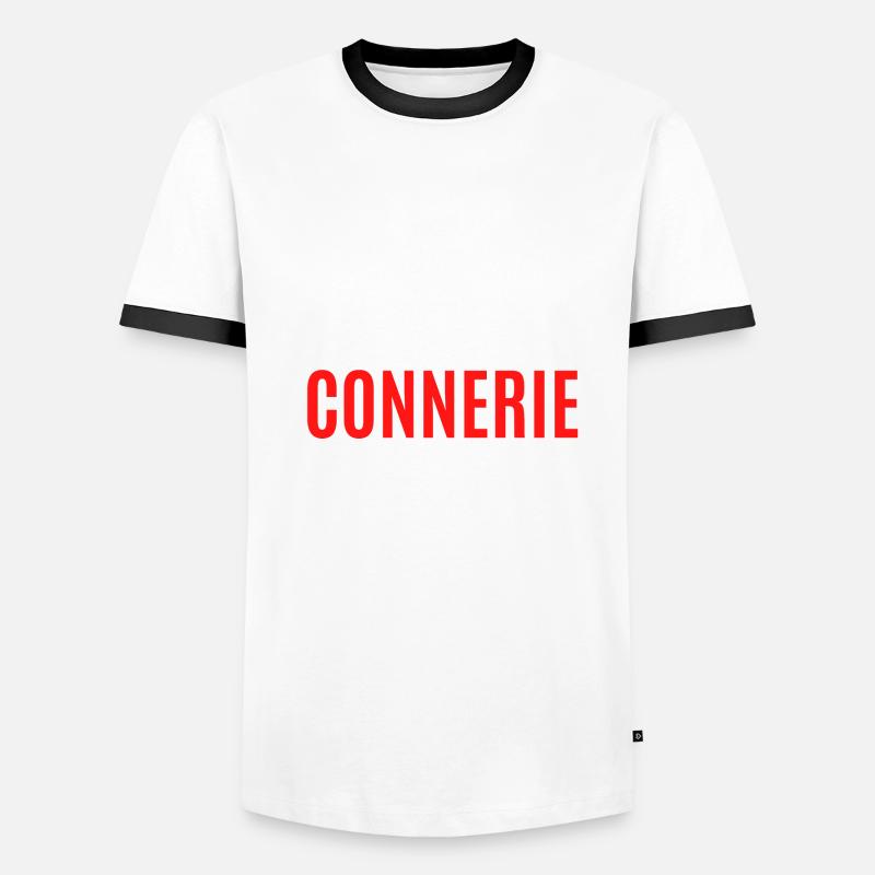 zéro jours sans connerie T-shirt contrasté Homme