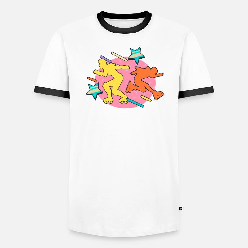 80s rollerbladers Men's Ringer Shirt