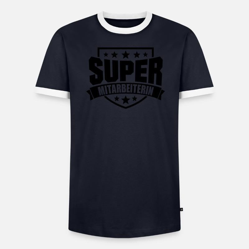 Super Mitarbeiterin Männer Kontrast-T-Shirt