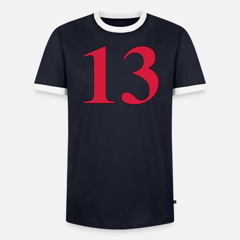 13 Männer Kontrast-T-Shirt