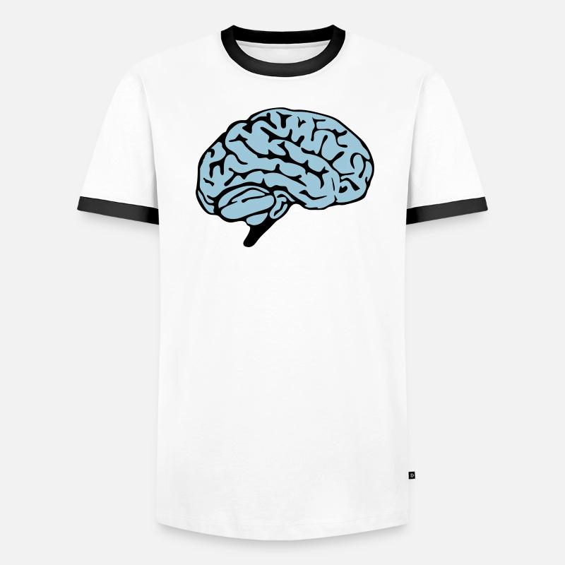 brain design Männer Kontrast-T-Shirt