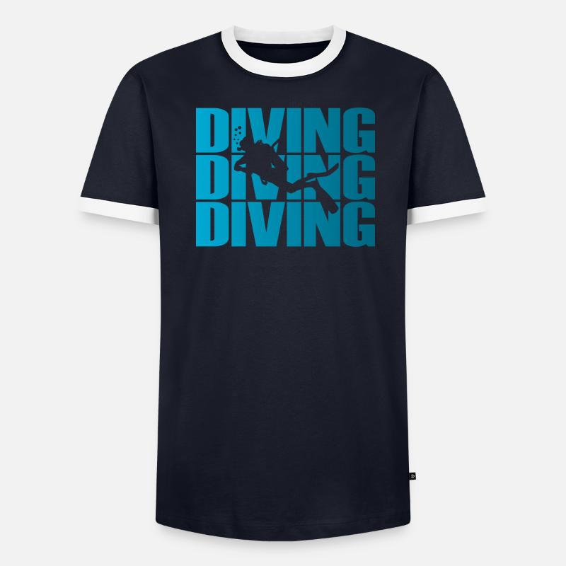 plongée T-shirt contrasté Homme