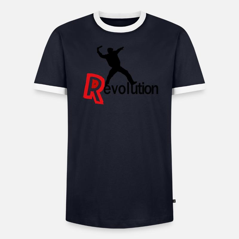 Revolution Männer Kontrast-T-Shirt