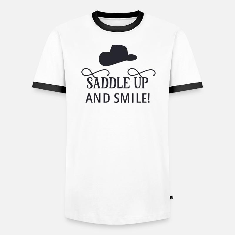 Saddle up and smile Men's Ringer Shirt
