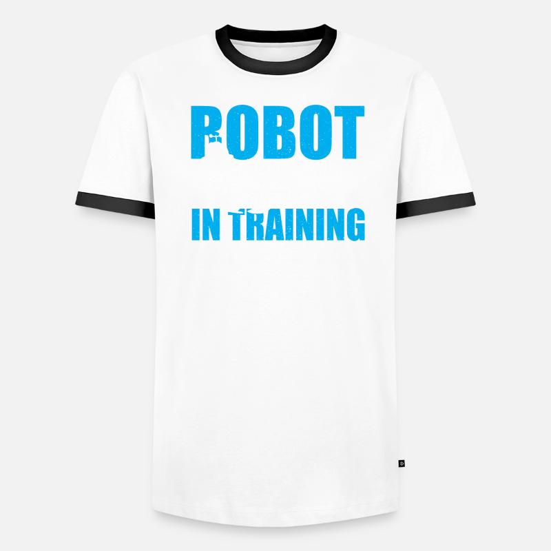 Robotics Engineer In Training Droid Builder Robot Men's Ringer Shirt