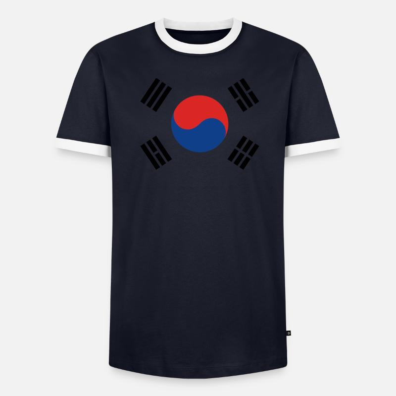 Corée du Sud T-shirt contrasté Homme