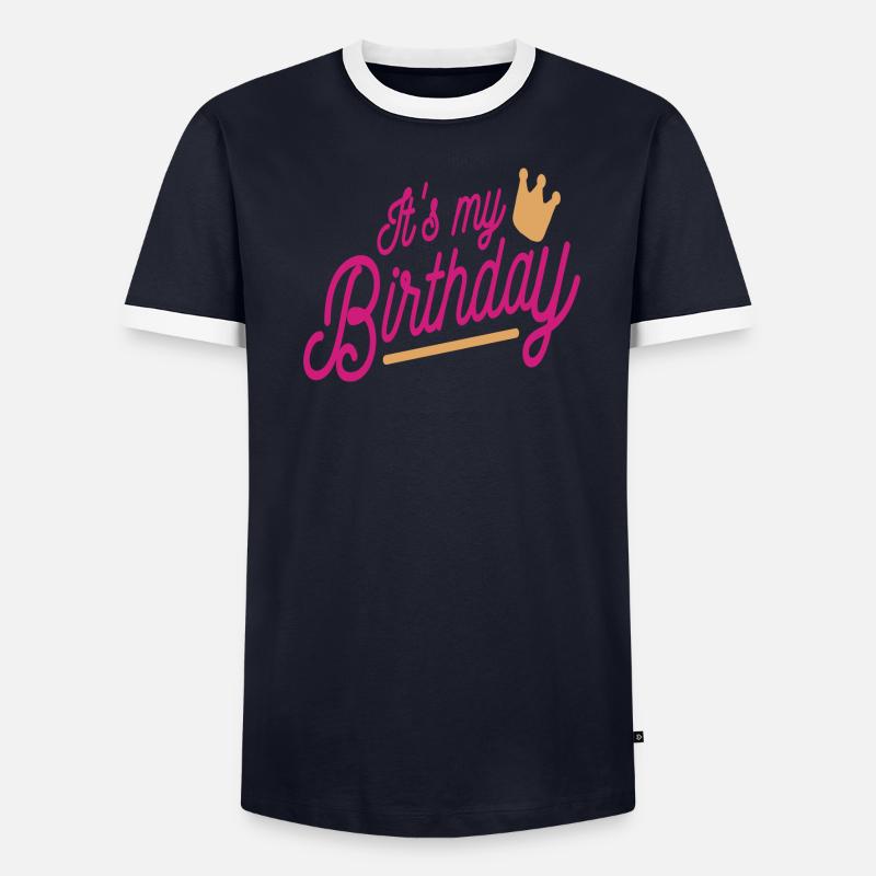 Mon anniversaire T-shirt contrasté Homme