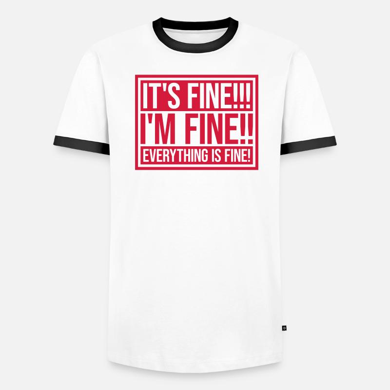 Tout va bien devis T-shirt contrasté Homme