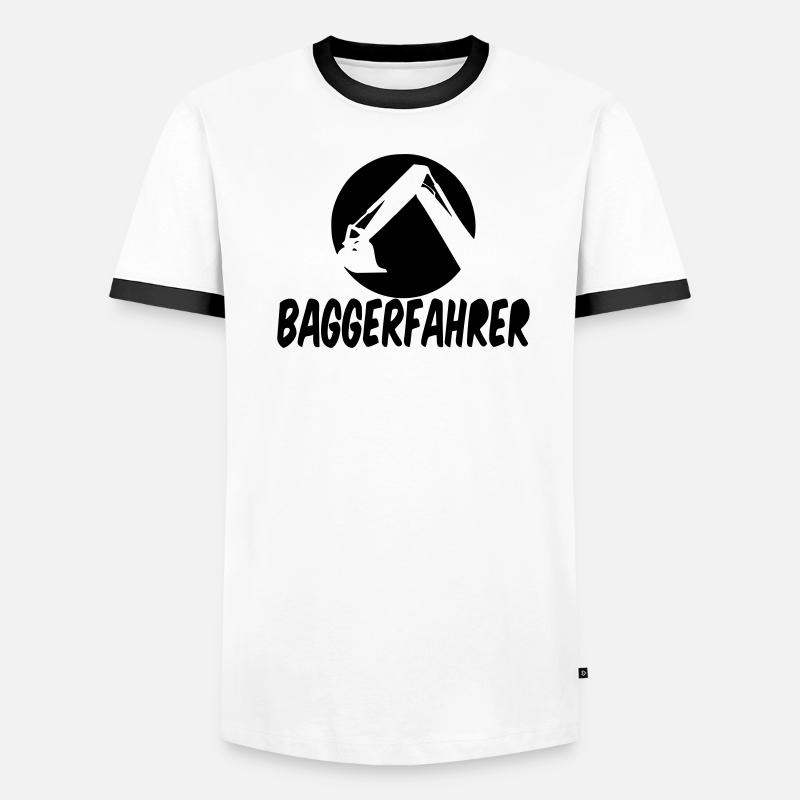 Bagger Männer Kontrast-T-Shirt
