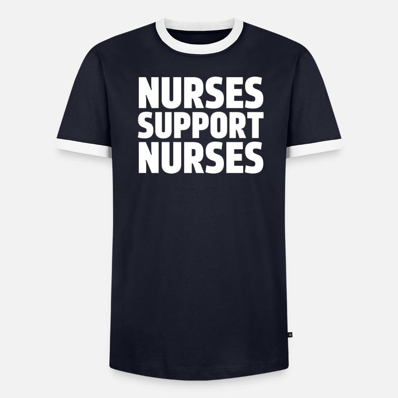 Nurses Support Nurses - Men's Ringer Shirt - undefined