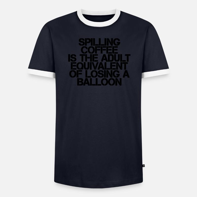 Renverser du café, c'est comme perdre un ballon3 T-shirt contrasté Homme